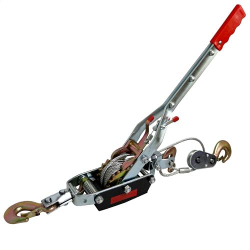 11000lbs Come Along Winch,5T Pulling Capacity,12ft Steel Cable - size: 5 Ton