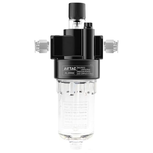 Compressed Air Line Lubricator Airtac AL2000-C 1/4'' NPT 0-145 Psi Oil for Pneumatic System Source Treatment - size: AL2000C 1/4''NPT