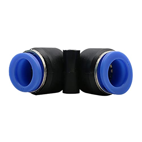 Elbow Push to Connect Fitting, 5/16" OD Pneumatic Air Line 90 Degree Quick Push Lock Adapter (Pack of 10) - size: 8mm or 5/16“ Tube OD