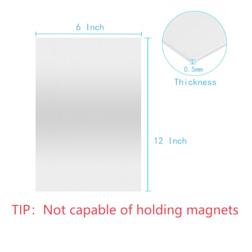 304 Stainless Steel Sheets Metal, 304 Stainless Steel Plates, Stainless Steel Shim Stock Plates,Metal Sheets for Crafting, Stovetop, Snow Frosted Surface (2, 0.5mm Thick, 12 x 6 Inch) - color: 0.5mm Thick, size: 12 x 6 Inch