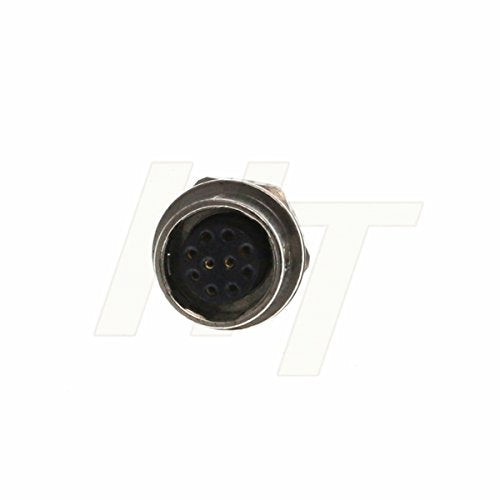 HangTon Panel Mount Metal Connector Circular Push Pull Electrical Industrial Socket (10 Pin, Female) - color: Female, size: 10 Pin