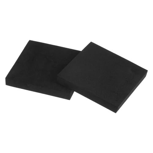 uxcell 8pcs Rubber Padding Sheets 1/2 Inch Thick x 4 Inch Long Square Neoprene Foam Sheet Non-Slip Anti Vibration Pads, Anti-Skid Noise - size: 1/2" Thick, 4" Length
