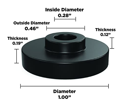 Isolate It!: Sorbothane Vibration Isolation Bushing 50 Duro (.28" ID - 1" OD - .31" Deep) - 12 Pack