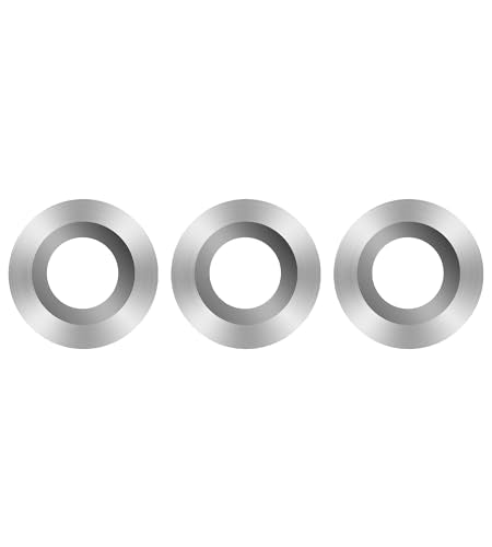 16mm(5/8 inch) Round Carbide Inserts for Woodturning, R16x3mm Indexable Carbide Cutter fits for DIY Woodworking Lathe Wood Turning Finisher Hollower Tools, Ci0, 10 Pcs
