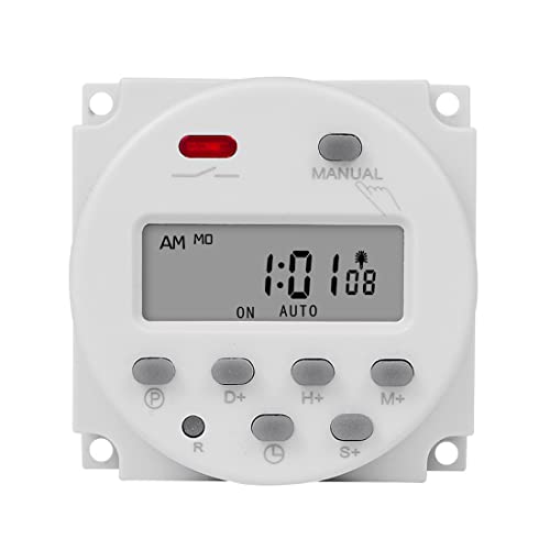 CN101S 1 Second Interval 12V Digital LCD Timer Switch 7 Days Weekly Practical Programmable Time Relay Programmer