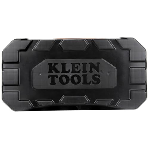Klein Tools 55421BP-14 Tool Backpack, 39 Pockets, Black/Orange/Gray - style: Low Profile