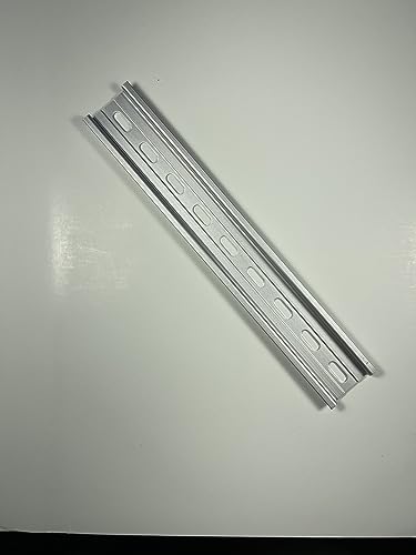 International Connector T&G 5 Pieces DIN Rail Slotted Aluminum RoHS 35mm Wide 7.5mm High (9") - size: 9"