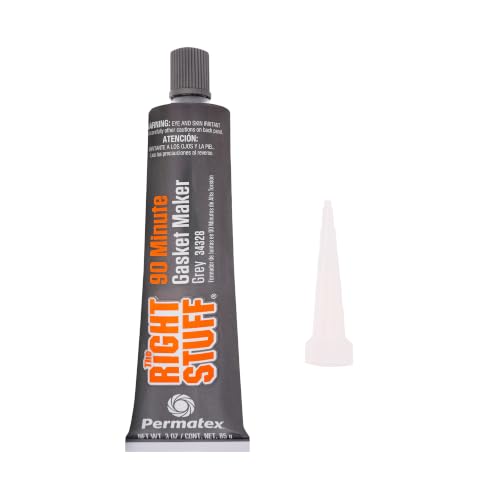 Permatex 34328 The Right Stuff 90 Minute Grey Gasket Maker 3 Oz. - size: 3 Fl. Oz., style: Compact