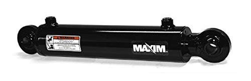 Maxim WSB Swivel Ball Welded Cylinder: 2.5 Bore x 24 Stroke, 1.5" Rod Diameter with SAE #8 Port Size, Retracted: 31.5 and Extended Length, 1" Pin Dia, 2.75" Rod End, 400524 - size: 2.5x24