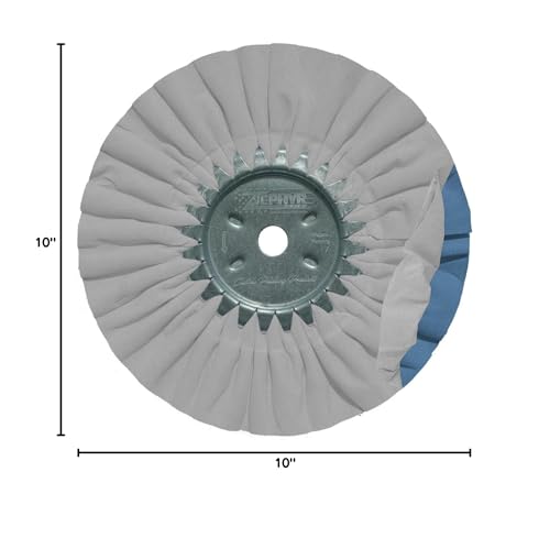 Zephyr AWW 58-10 SS White Blue Finishing Wheel