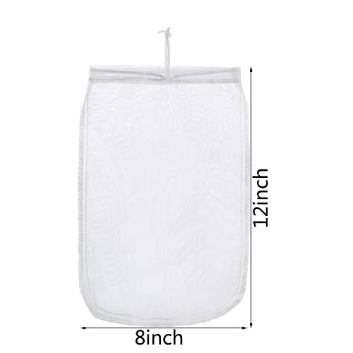 ALEGI Extra Fine 180 Micron Aquarium Filter Media Bags, 12"*8", 6 Pack - size: 12"*8" (6 pack)