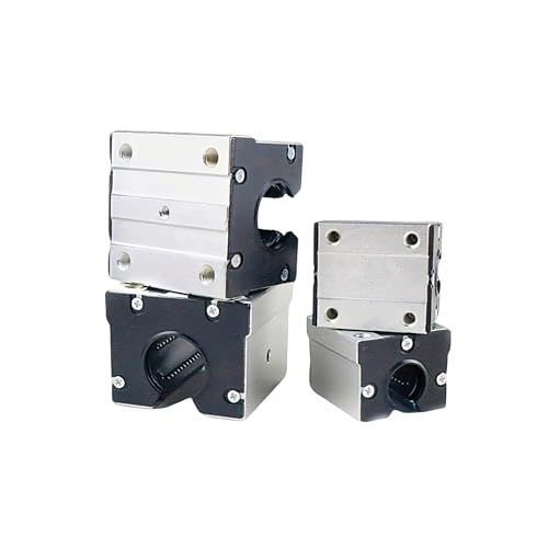 2Pcs SBR20UU Linear Slide Blocks with Dust-Proof Covers - Open Bearing Housing for SBR20 20mm Linear Guides, As Replacement Parts for CNC Machines and 3D Printers - size: SBR20UU, style: Dust Cover Slider