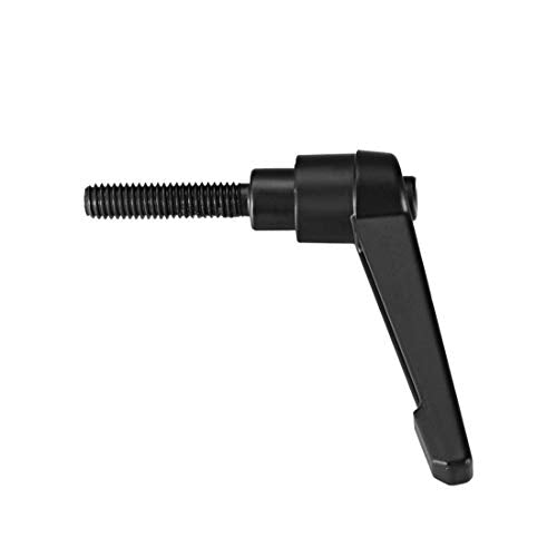uxcell M6 x 25mm Handle Adjustable Clamping Lever Knobs Black 2pcs - color: Black, size: M6 x 25mm
