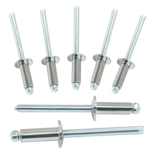 Stainless Steel Blind Rivet 3/16" x 1/2", 50 Pcs - size: 3/16" x 1/2"