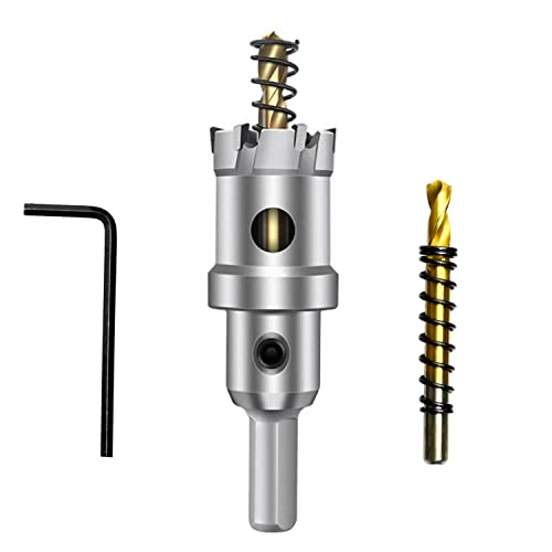 1-1/16'' Tungsten Carbide Tipped Hole Saw Drill Bit for Hard Metal Steel - size: 27mm | 1-1/16''