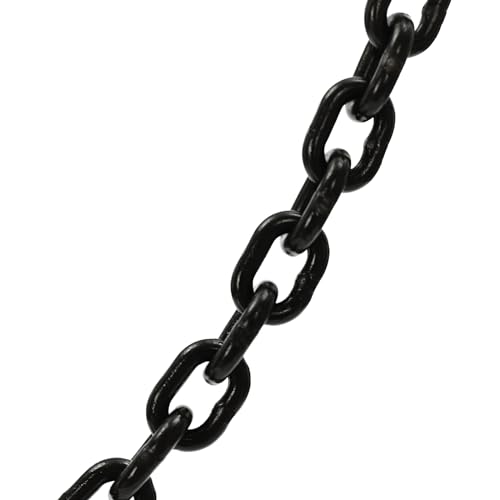 Chain Hoist, Hand Chain Hoist, Manual Chain Hoist, Heavy Duty Pulley Hoist for Garages Warehouse Automotive Machinery, Standard Lift Height: 3m/9.8ft (1/2Ton-Orange)