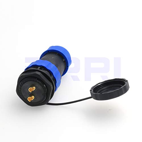 HE29 2pin Panel Mount Waterproof Circular Aviation Industrial Threaded Plastic Connector IP68 for LED Panel Screens - size: 2 pin