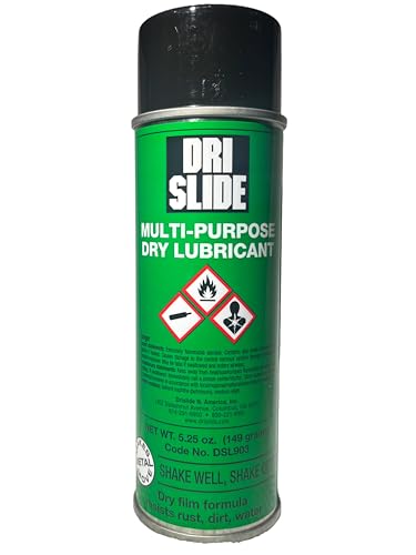 Dri-Slide Multi-Purpose Lubricant 5.25oz Aerosol Can – Long-Lasting Dry Film Lube for Metal Surfaces, Reduces Friction & Wear