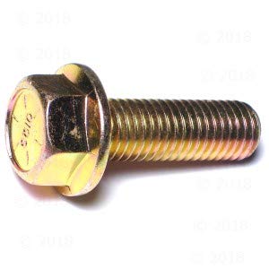 Hard-to-Find Fastener 014973240622 Grade 8 Coarse Hex Flange Bolts, 5/8-11 x 2, Piece-10 - size: 5/8-11 x 2"