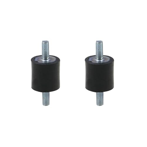 MY MIRONEY 4PCS 15 x 15mm Rubber Isolator Mounts with M4 x 10mm Studs - size: M4 x 10mm;15 x 15mm (Double Studs)