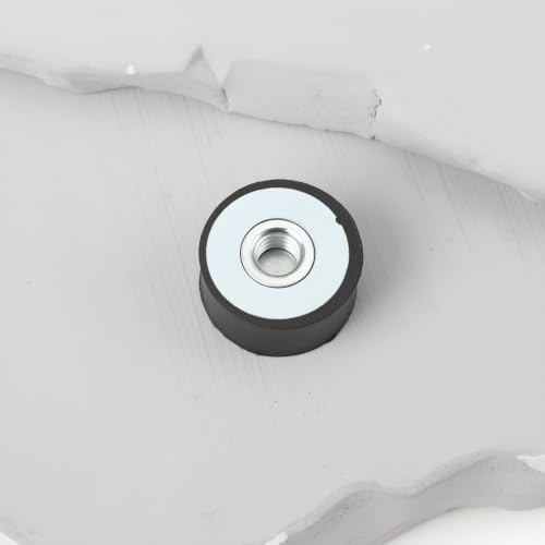 8pcs Rubber Vibration Isolator Mounts M6 x 20 x 10 mm Flat Base Feet Compatible with Machines