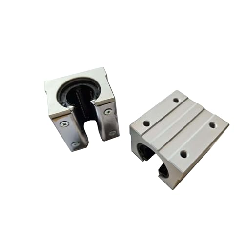 2 Pcs SBR25UU SBR25 UU 25mm Linear Bearing Motion Pillow Slide Block for 25mm Linear Guide Rail, Aluminum CNC Router Parts - size: SBR25