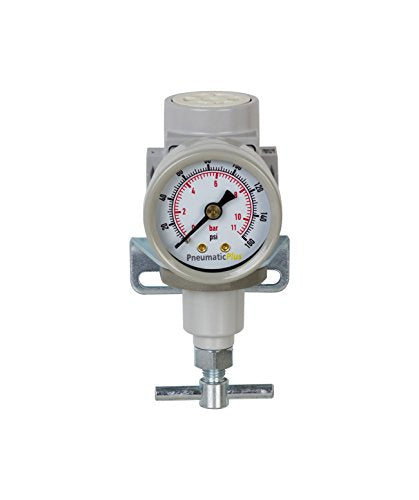 PneumaticPlus SAR200T-N02BG Air Pressure Regulator, 1/4" NPT, T-Handle - size: 1/4" NPT