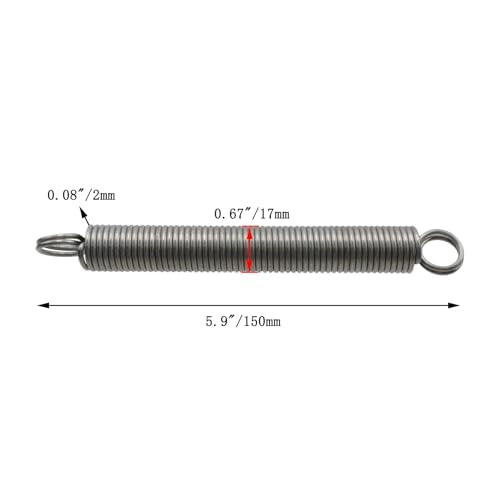 2Pcs Extension Spring for Machinery Repair Construction Industrial