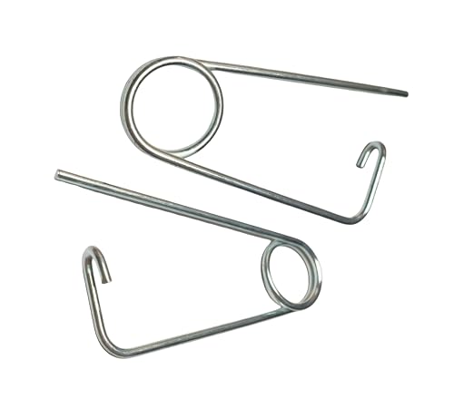 Steel Brooch Shape Cotter Safety Pin Spring Pin, Quick Lock Brooch Locking Fastener for Farm Lawn Garden Hook (0.25x3.03 in/6.3x77mm(2Pcs)) - size: 0.25 x 3.03 in (2 Pcs)