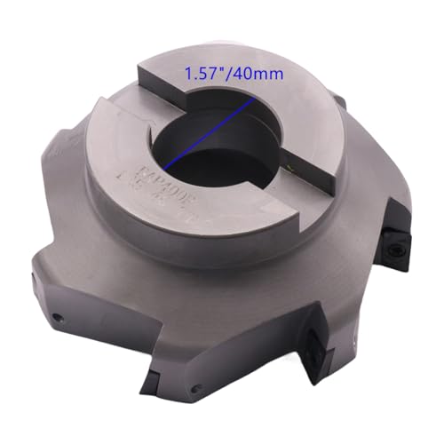 R8 Arbor, 4.92"/125mm Cutting Dia 400R 100-32-7T Face Mill Shell Cutter Set