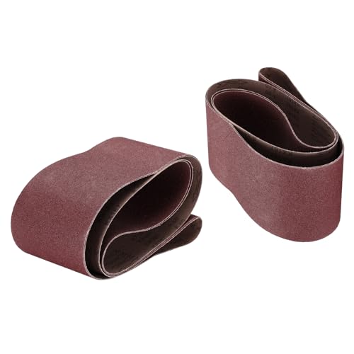 uxcell 2pcs 6" x 89" Sanding Belts 60 Grits Aluminum Oxide - size: 60 Grits
