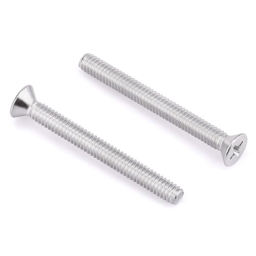 #6-32 x 1-3/4" Phillips Flat Head Machine Screws, 304 Stainless Steel (18-8), Coarse Thread UNC Fully Threaded, 50-Pack - size: #6-32 x 1-3/4"