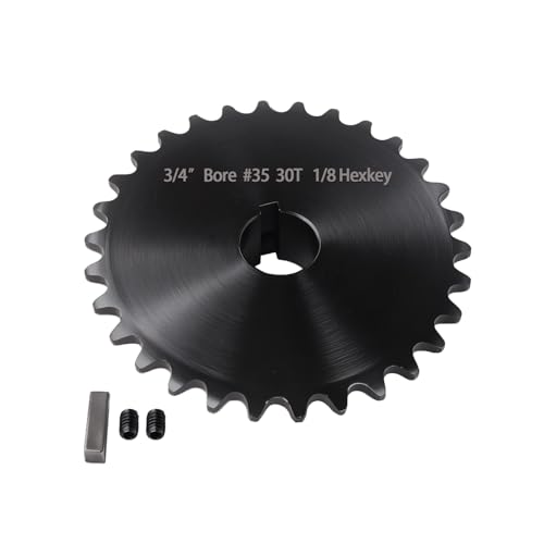 #35 Sprocket 30T 3/4" Bore Hardened Black Oxide - size: 30T, style: 3/4" Bore