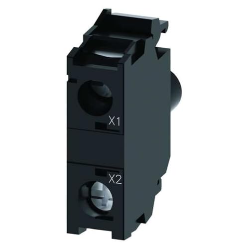 Siemens 3SU14011BB401AA0 LED Module, 24V AC/DC, Green, Screw Terminal, Front Plate Mounting