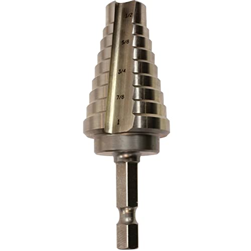 Makita 711497-A High Speed Steel Step Drill Bit, 9/16-to-1-Inch - size: 9/16-to-1-Inch