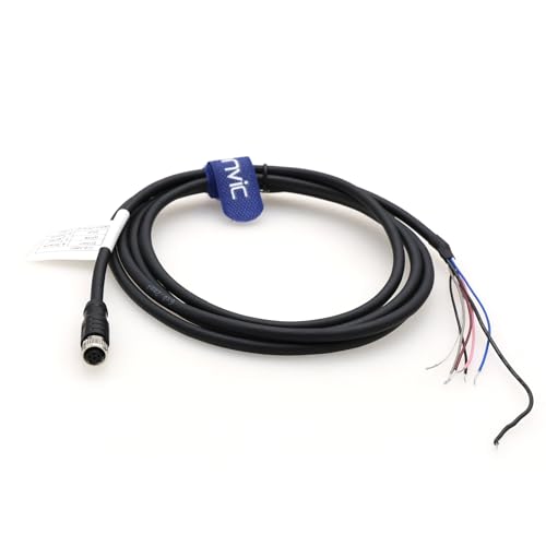 M8 Cable 6 Pin A Code Female to Open Aviation Sensor Cable Waterproof Shielded Electrical Cable for Industrial Automation Control Fieldbus Module Device Network 2m - color: 6pin Female to Open, size: 2m