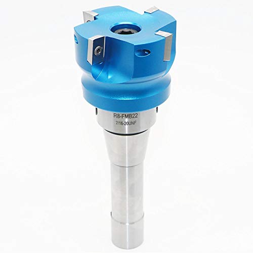 2.5 Inch Face Milling Cutter Aluminum 400R 63MM CNC End Milling Cutter Holder + R8-FMB22 Shank Face Shell Mill Arbor + 4pcs APKT1604 Carbide Inserts + 8mm Hexagon Wrench + T15 Wrench CNC Machine Tools - style: AL 400R 63-22 (2.48 Inch)