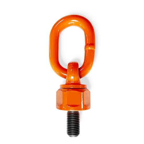 Eye Bolt M16x31.8 Max Load 1.5 Tons Metric Thread Universal Swivel Hoist Rings 360°Rotation Made of Alloy Steel, Tensile Strength > 1080MPa - size: M16x31.8