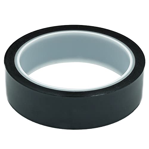 Bertech Black High-Temperature Polyimide Masking Tape, 1 Mil Thick, 15/16 Inch x 36 Yards - size: 0.94 Inches