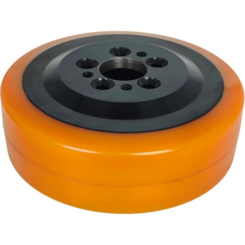 XYZIL Drive Tire Wheel 50460101 Compatible with Jungheinrich EJE120 Forklift Electric Pallet Truck Roller Poly 230X75X45