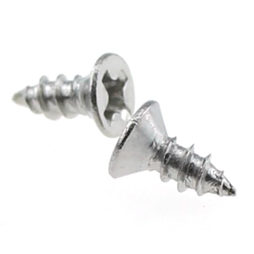 TAODAN 200PCS 2x5mm Small Household Stainless Steel Screws Phillips Flathead Wood Screws DIY Screws for Kitchen and Office Decorative Boxes and Pictures Decorative Accessories - size: 5