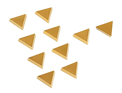 Accusize Industrial Tools Tpg321 Carbide Inserts Tin Coated 10 Pcs, 2127-1026x10 - size: TPG321