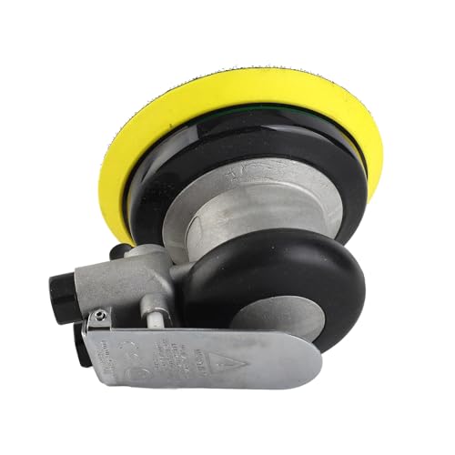 Air Sander Machine, AT-780 5inch/4inch 10000rpm Handheld Air Random Orbital Sander Round Grinder Polisher Pneumatic Sanding Tool for Automotive, Furniture, Wood, Stone, etc(5inch)