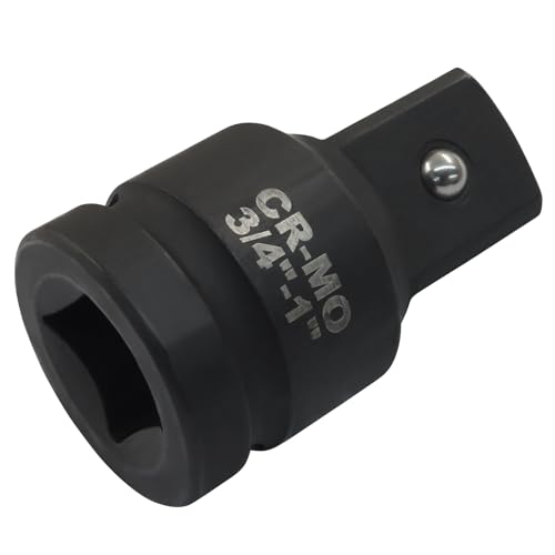 3/4" Female to 1" Male Impact Socket Adapter, Black Wrench Socket Adapter For Impact Driver - size: 3/4" to 1"