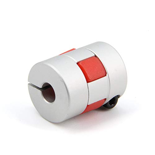 2PCS 6.35mm to 10mm Aluminium Plum Flexible Shaft Coupling Diameter20mm Length25mm 6.35x10mm Motor Connector Flexible Coupler for 3D Printer CNC Machine and Servo Stepped Motor(6.35x10mm) - size: D20 L25, style: 6.35x10mm