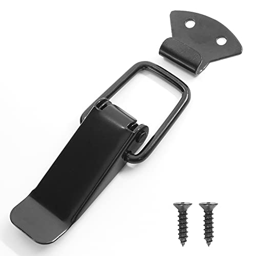 Jiozermi Spring Toggle Latch, 4.4" Length, Black, 4 Pack - size: 4.4"x 1.4"