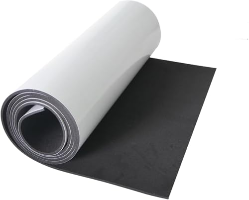 Foam Sheets with Adhesive Backing, 200" x 15" x 1/16" Black Closed Cell Neoprene Cushion Mat EVA Foam Insulation Padding Soundproof Sheet Rolls for Crafts DIY Projects, Easy to Cut - color: Black, size: 200" x 15" x 1/16"