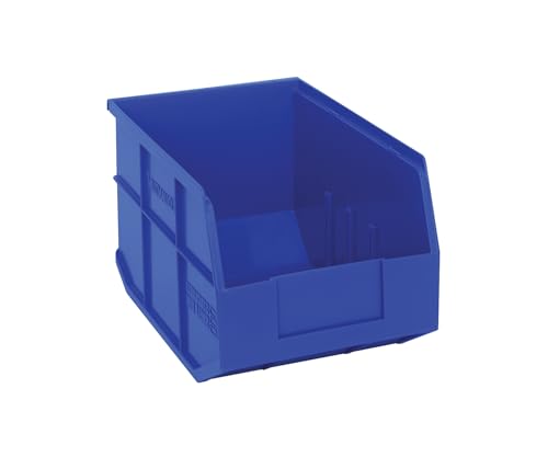 Quantum Storage SSB423 Stackable Shelf Bins Part Organizer - 12" x 8-1/4" x 7" - 6 Pack - color: Blue