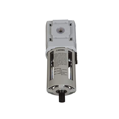 PneumaticPlus PPF3-N02B Compressed Air Filter High Flow 1/4" NPT, 5 Micron - size: 1/4" NPT (High Flow)