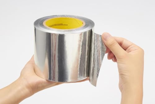 3M 3311 Aluminum Foil Tape, Vapor Resistant, Rubber Adhesive, Suitable for HVAC/Air Duct/Patch Work, Silver, 2.5 in x 50 yds, 1 Roll - size: 2.5 Inches
